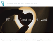 Tablet Screenshot of harvardea.org